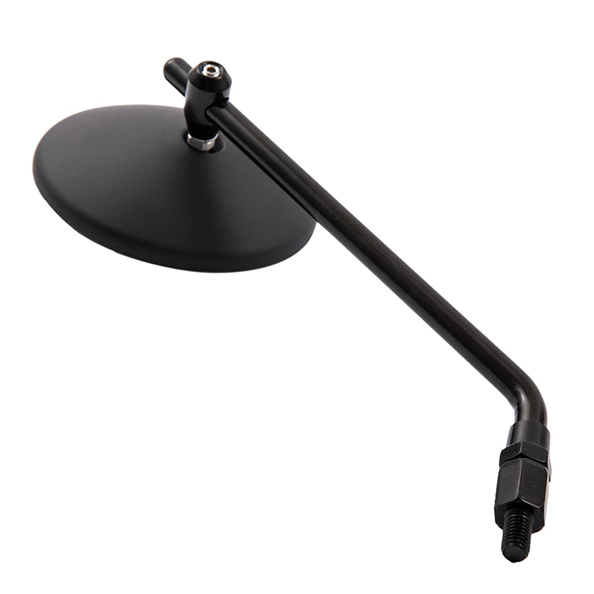 Specchietto laterale universale per moto in alluminio CNC specchietto retrovisore per moto bici caffè Racer Chopper Bobber (nero)