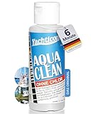 YACHTICON Aqua Clean 100 ml ohne Chlor – Trinkwasser-Konservierung für mittelgroße Wassertanks – hält bis zu 6 Monate frisch, auf Silberbasis, bewährte Formel seit 1982 – Made in Germany