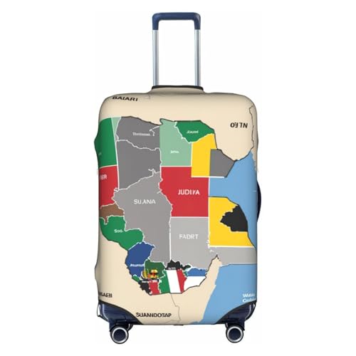 Housse de bagage Soudan du Sud XL : protégez votre grande valise blanche lors de vos vols