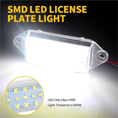 Luz de matrícula LED para Mitsubishi Lancer y EVO VIII X kit de dos piezas 5