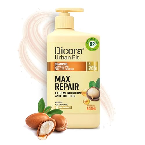 Dicora Urban Fit Champú Max Repair para Cabellos Dañados 800 ml, 800 mililitro, 1