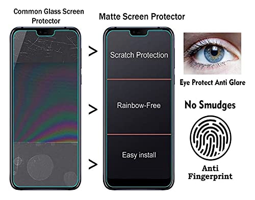 Image of Matte Screen Guard, Anti Glare Eye Protection, Flexible Fiber a Tempered Glass, Impossible Matte ScreenGuard for XIAOMI REDMI NOTE 12 PRO SPEED
