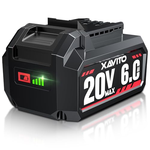 XAVITO Replacement for Skil 20V 6.0Ah Battery New Upgraded 4X Longer Runtime for Skil 20V Cordless Electric Tools for PWRCore 20V Battery BY519601 BY519603 BY519701 BY519702 BY519703