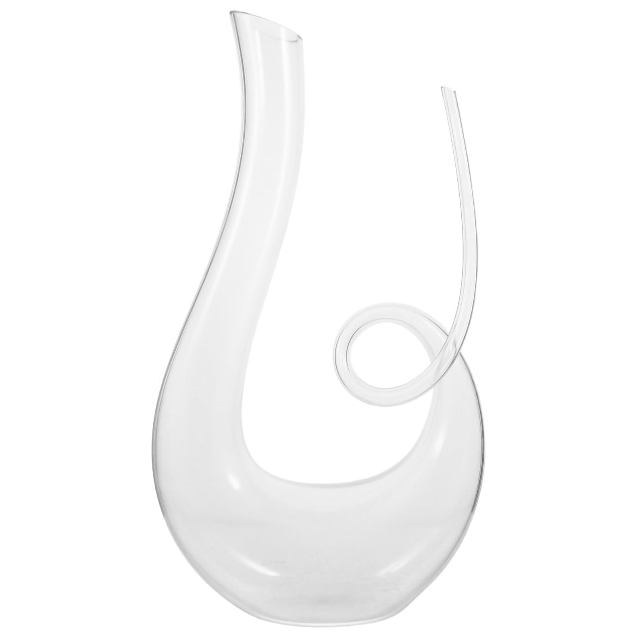 VALICLUD Decanter in Cristallo senza Piombo 1300 Ml Caraffa per Vino Rosso e Bianco Fondo Stabile Distributore Trasparente per Degustazione e Feste Accessorio Elegante per Casa e Bar