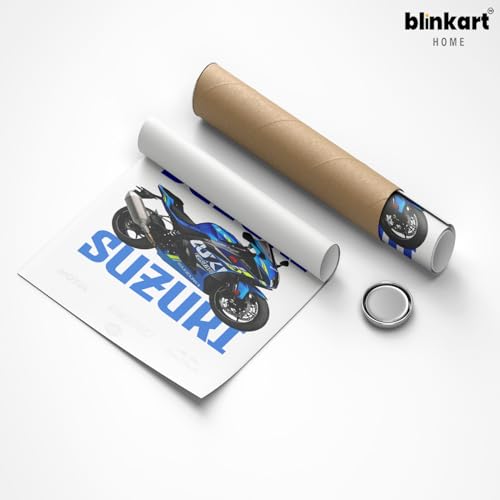 Image of BLINKART Suzuki GSX-RCar Posters Sticker Gift Items for Boys Room Wall Decor || Comes with Double-Sided Tape|| Decoration Bedroom Living Room Office Studio Decor | 12x18 In (A3) - CAR-284