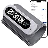 CheckMe Bluetooth Blutdruckmessgerät Oberarm mit Kabelloser Manschette (22-42 cm), Großem Display, 3-Messungs-Mittelwert & Professioneller Präzision – Kostenloser App für iOS & Android