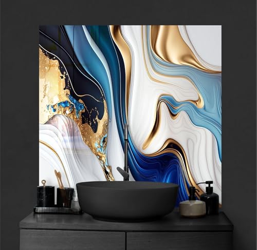 Image of Barebeauty 60 x 200 cm Kitchen Wallpaper, Self Adhesive Oil Proof Waterproof Wall Sticker for Kitchen, Anti-Mold Heat Resistant Backsplash Wall Covering (Pack of 5, 64.6 Sq. Ft. Approx)