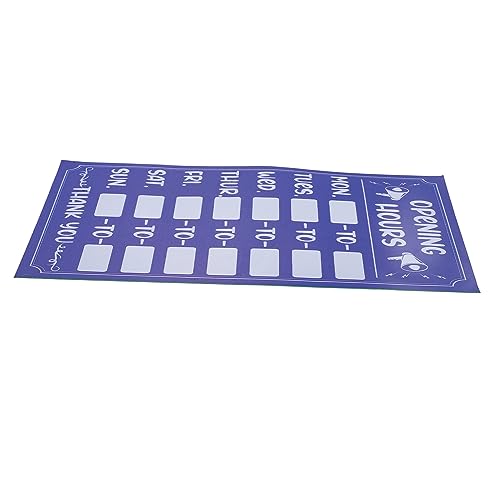 SECFOU Señales de protección solar y antidecoloración. puerta cartel abierto cerrado para tienda pegatinas adhesivas spas hinchables señal de hora pegatinas letreros de horario comercial