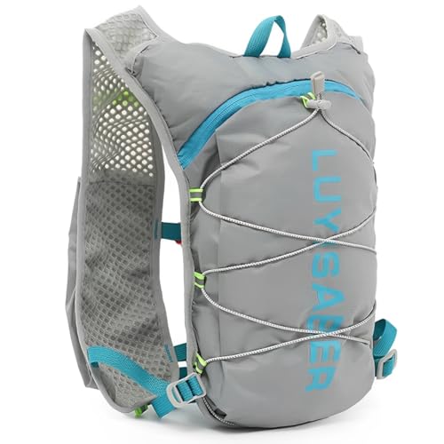 Mochila Hidratação Colete Ciclismo Corrida Leve Splash Trilha Alça Regulável Reforçada Bike Multifunções Impermeável (Cinza)