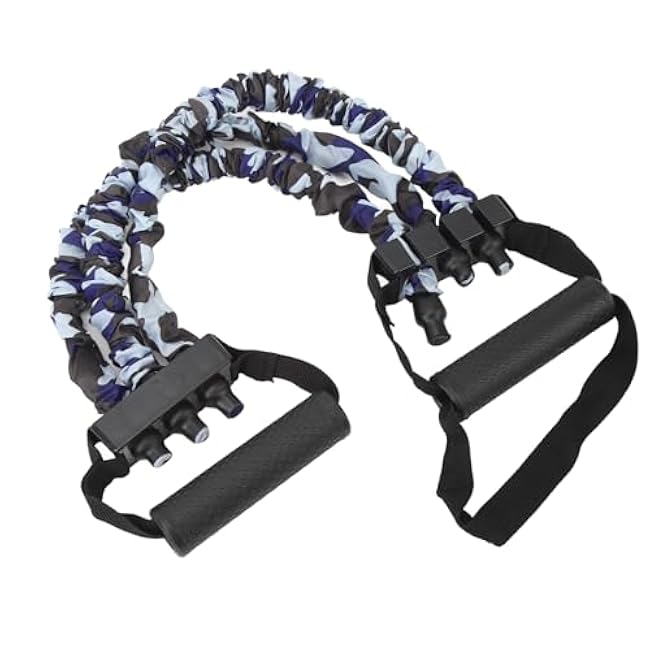 VBESTLIFE Chest Expander Exercise Band, 135lb Adjustable 3 Ropes Strength Training Equipment with Storage Bag for Home Gym Workout Men Women Fitness Accessory