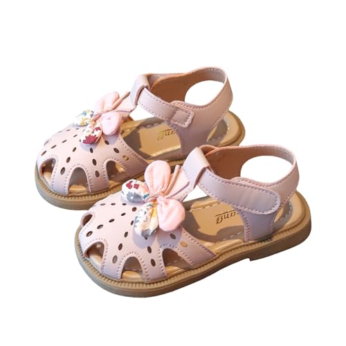 IWIHMIV Girls Sandals Slip On Sandals for Girls Comfortable Soft Sole Flat Summer Closed Toe Beach Walking Shoes2