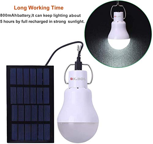 Solar Camping Light for Balcony Deck Patio Umbrella Lights Garden Shed Barn Outdoor Indoor Night Light Emergency Pet House Light - Thumbnail 6
