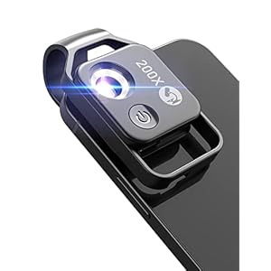 APEXEL 200X Mini-Mikroskop für Smartphone-Kamera, Taschengröße, Handy-Mikroskop für Explore Micworld Digitales Mikroskop…