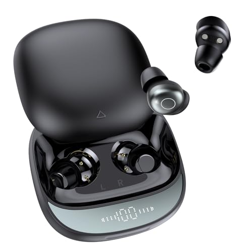 Ecouteurs Bluetooth sans Fil, Écouteurs Sommeil pour Dormir sur le Côté Avec Suivi du Sommeil, Sleep Earbuds Bluetooth 5.4 Mini Écouteurs Sans Fil pour...
