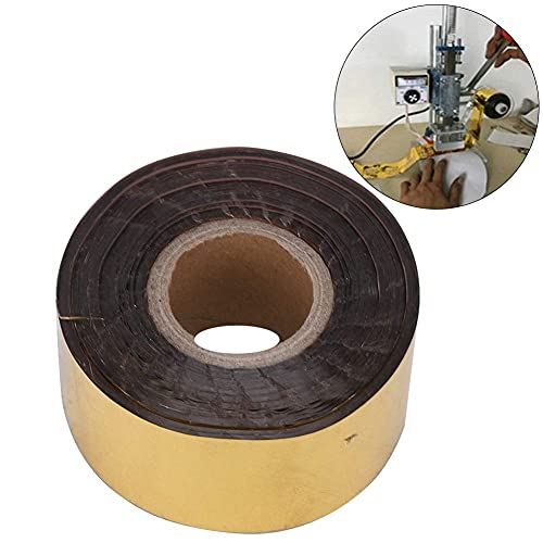 MLMLH Hot Foil Stamping Paper - 3cm x 120m Metallic Transfer Foil Paper Roll for DIY Leather, Textile, Craft, Packaging (Gold)