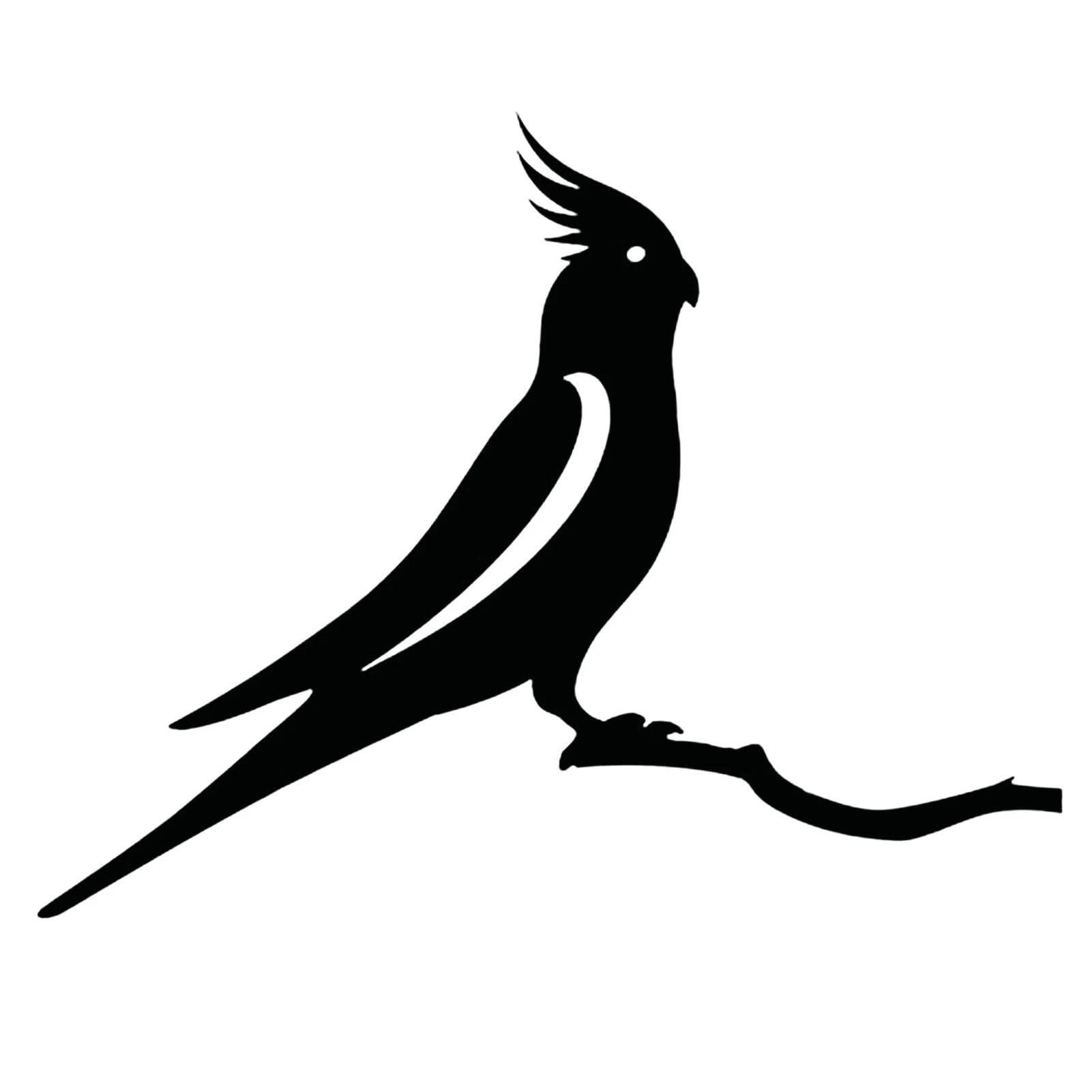 MKYYIOED Bird Wall Art Bird Silhouette Black Birds On The Branch Hummingbird Wall Art Decor For Home Garden Yard(Color 3)