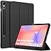 EasyAcc Hülle für Samsung Galaxy Tab S10 Lite/ S10 FE 10.9" 2025/ S9 FE 10.9" /S9 11 Zoll mit S Pen Halter - Ultra Dünn mit Standfunktion Slim PU Leder Schutzhülle, Schwarz