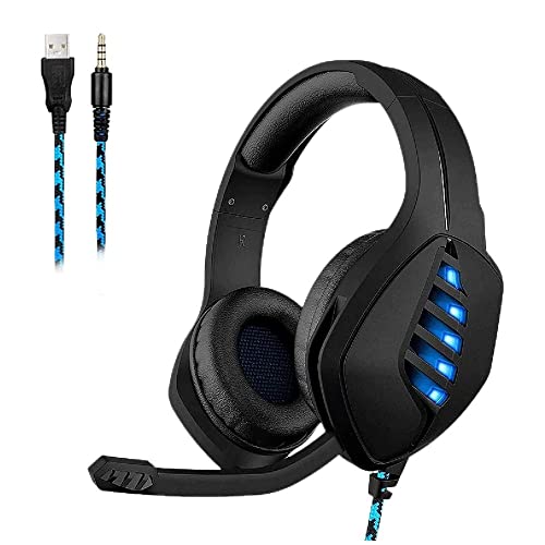 Gaming Headset with Microphone for Laptop PC Headset Gaming Headphones with Microphone Computer Noise Cancelling for Kids Adults