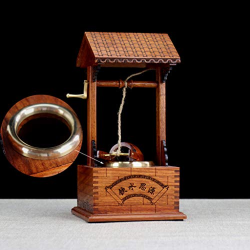 ShXiXJ Puppen HäUser aus Holz Miniatur Kreativer Chinesisches Altes Brunnenmodell(GrößE:12 * 12 * 23cm) – Bild 4