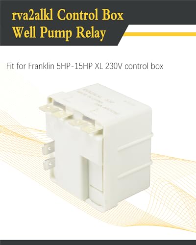 image for eosorssa rva2alkl Control Box Well Pump Relay Fit for Franklin 5HP-15H