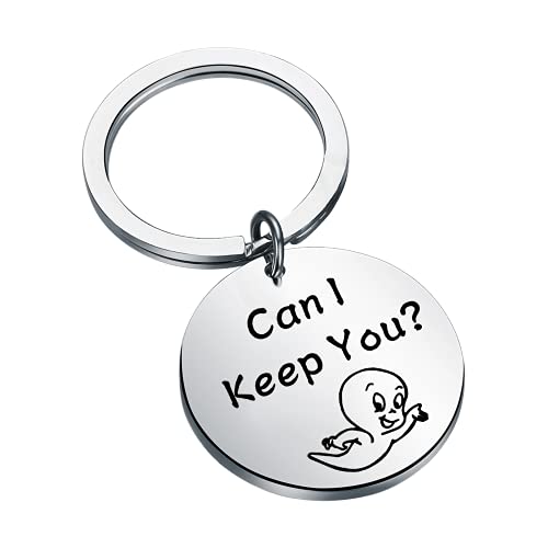 FAADBUK Cartoon inspired Gift Ghost Keychain Can I Keep You Halloween Horror Gift