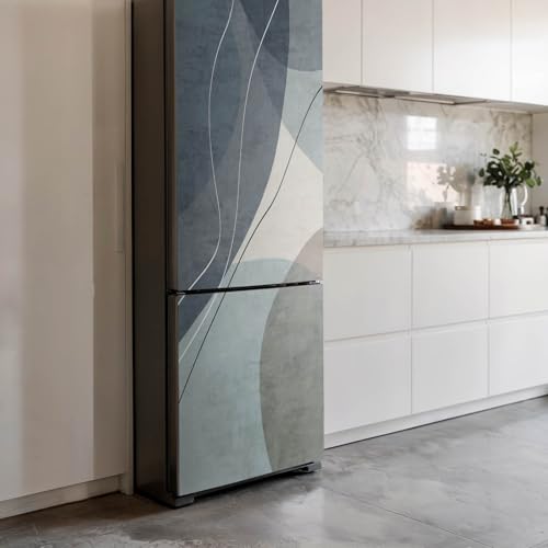 Vinilo para nevera 60x205 cm de formas abstractas adhesivo lavable para cocina 4