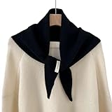 Woll Dreieckschal; Gestrickter Dreieckschal Damen Kopftuch; Gestrickter Schal; Multifunktionaler warmer gestrickter Schal