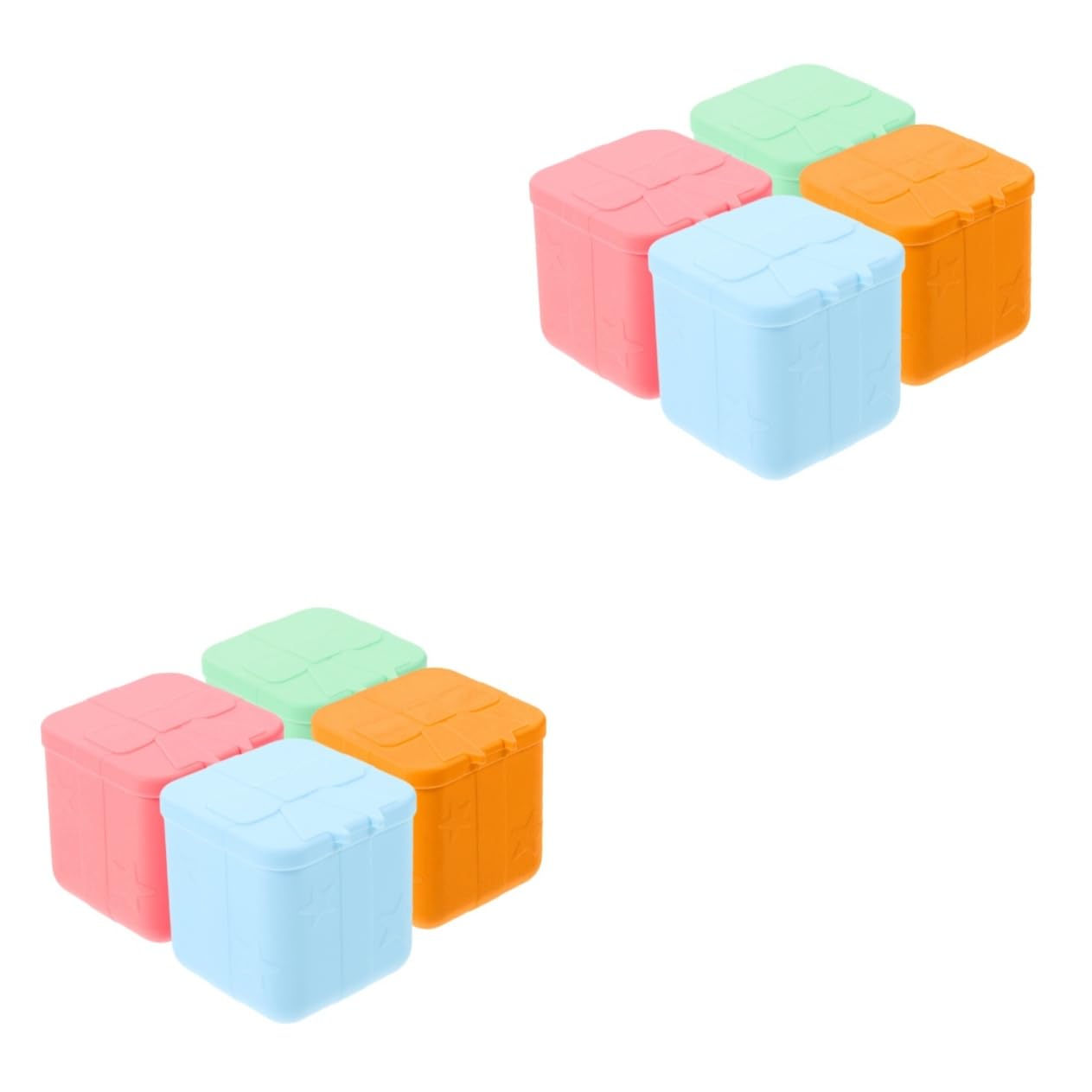 Cabilock 2 Set Di Mini Contenitori Per Condimenti Per Insalata Coperchi in Silicone Per Salse Contenitori Per Condimenti Per Scatole Da Pranzo 4 Pezzi * 2