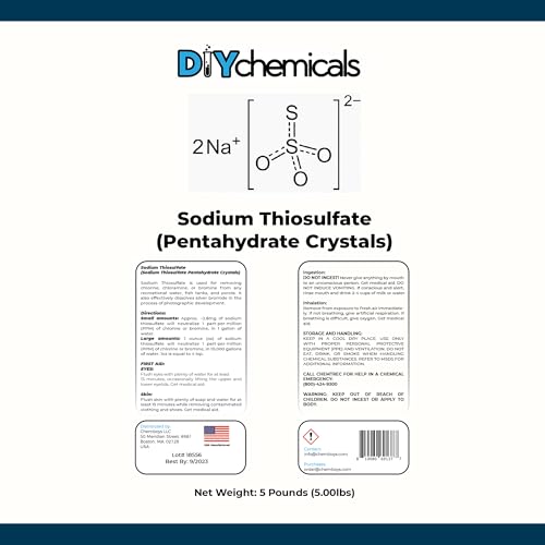 Chemboys STS-05LB Diychemicals Sodium Thiosulfate | Chlorine Neutralizer Solution – Chlorine Remover For Pools, Pond, Aquarium thumb #2