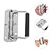 Beaupretty Spring Loaded Stainless Steel Folding Tool Box Handle 110Mm Chrome Plated Pull Back Chest Handle for Industrial Equipment and Suitcases