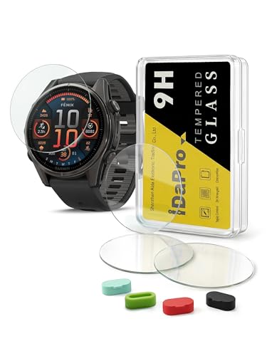 Image of iDaPro Screen Protector for Garmin Fenix E 47mm, 9H Tempered Glass