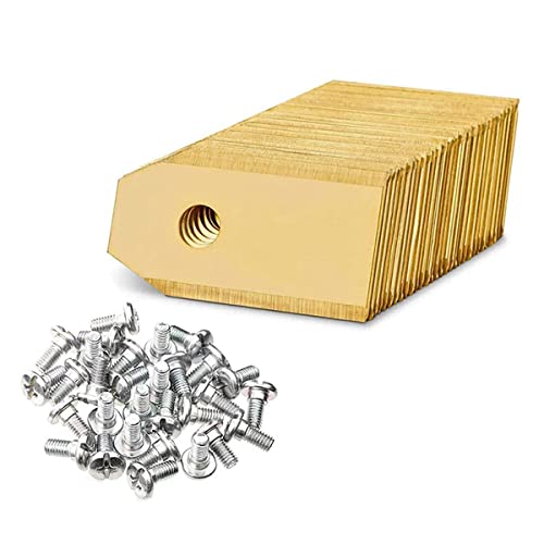 Cuchillas de Repuesto para Cortacéspedes, 30pcs Universales Cuchillas de Repuesto para Husqvarna, Automower, Gardena, 30 tornillos Cover
