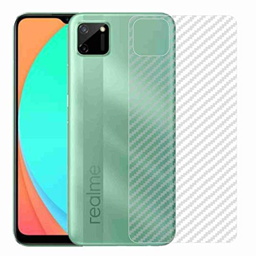 Image of Compatible with Oppo Realme C11 Back Screen Protective Film Carbon Fiber Skin Transparent Screen Guard Sticker