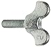 Wing Screw, Iron, Zinc, 3/8-16 x 3 in, PK25