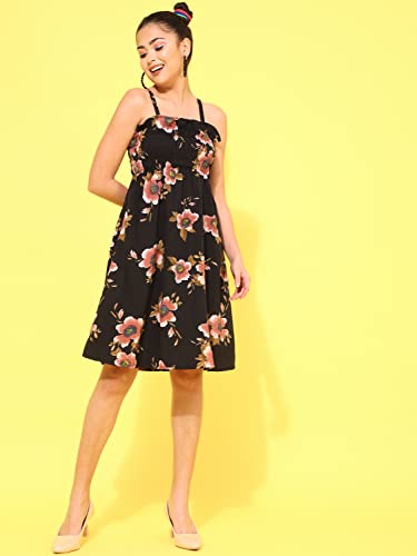Image of OOMPH! Women's Crepe A-Line Knee-Length Dress Pack of 1