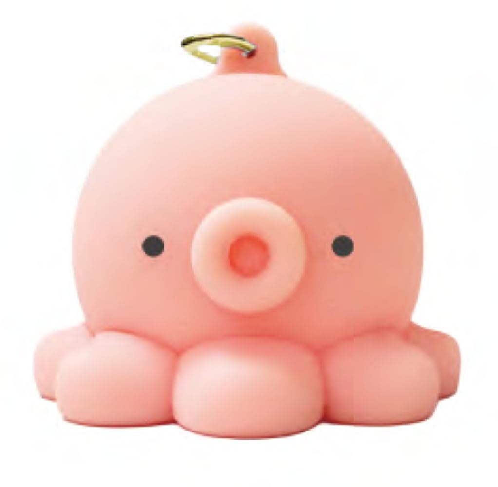 パイン・クリエイト PON TO POCCHI もちっとライトキーホルダー タコ サイズ:約W5.6 D5.6 H4.1 25P46194