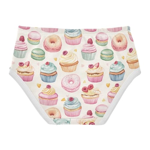 Girls Underwear Soft Cotton Cupcakes Donut Kids Panties in Sizes 2/3t, 4t, 5t, 6 and 82