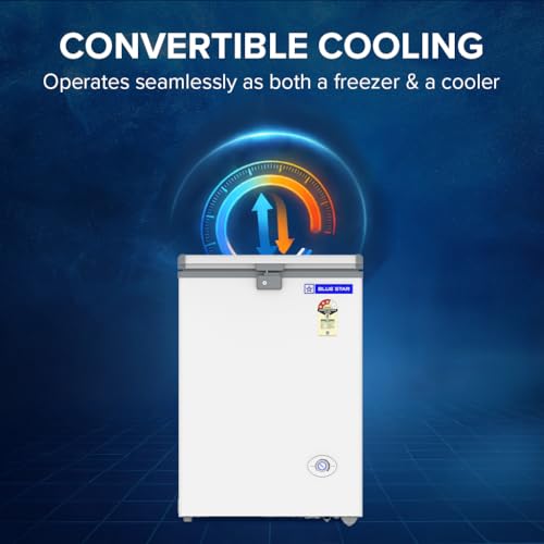 Image of Blue Star CF3-130NEYW 130 Liter Single Door Deep Freezer (108 Liter, White, 3-star)