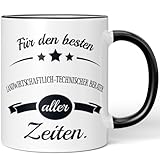 JUNIWORDS Tasse, Für den besten Landwirtschaftlich-technischer Berater aller Zeiten, Schwarz (6090789)
