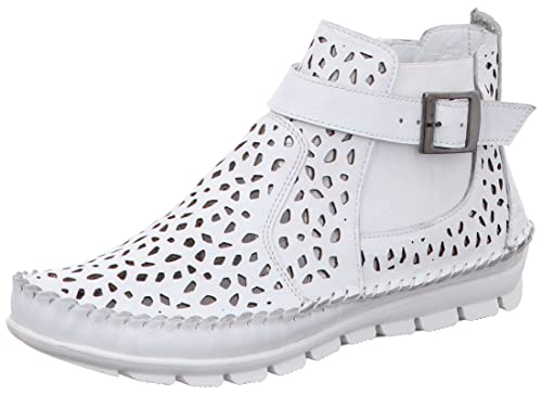 Gemini Sommerstiefeletten Weiblich Leder Reißverschluss, 39 EU