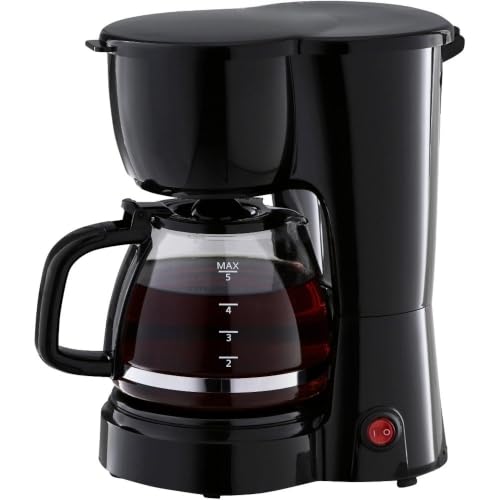 5 Cup Coffee Maker, Black