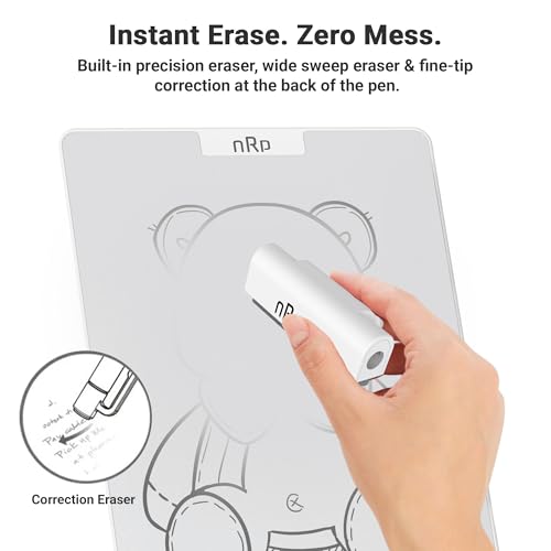 Image of nRp 10 Inch InfiSlate Magnetic Writing Magic Board with Eraser and Pen