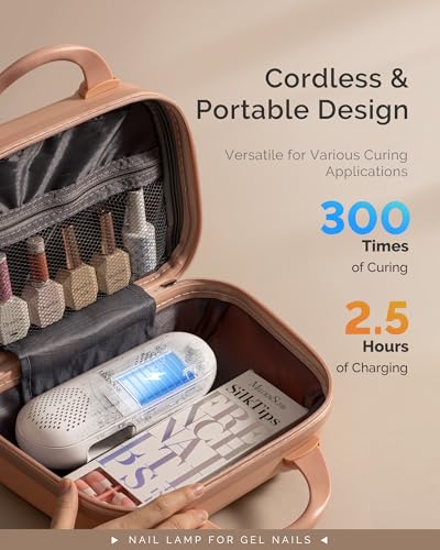Image of MelodySusie Compact Cordless UV LED Nail Lamp P-PLUS20F for UV Protection