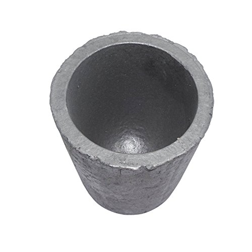Silicon Graphite Crucible Metal Melting Foundry Casting SiC Crucible for Gold Silver Copper Brass Aluminum Smelting (3# - 2.5KG Copper or 1KG Aluminum)