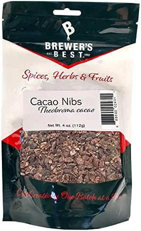 Brewers Best Organic Cacao (Cocoa) Nibs-4 oz.