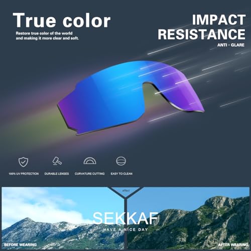 SEKKAF Youth Baseball Sunglasses for Boys Girls Age 6-12 Softball Cycling Sports Sunglasses for Kids Lightweight Frame