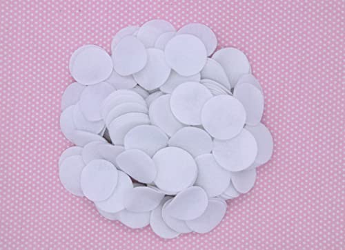 Image of YYCRAFT Bulk 1000pcs White Felt Circles 3 /4 Inch Soft Felt Round Pad,20mm
