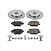 POWERSTOP KOE6544 Autospecialty Rear Replacement Brake Kit-OE Brake Rotors & Ceramic Brake Pads For Chrysler Town & Country, Dodge Grand Caravan, Dodge Jour, Ram C/V, VW Routan [Model Specific]