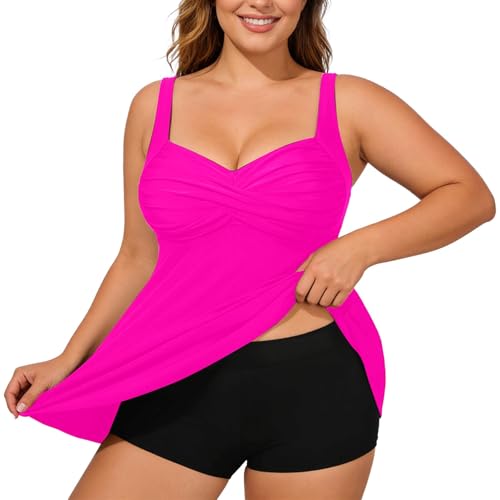 Haut de Tankini avec Soutien-Gorge Intégré pour un Maintien Parfait Grande Taille