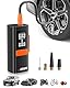HENMI Elektrische Luftpumpe, Tragbare Akku Luftpumpe Auto mit alle ventile 170PSI (11,7 Bar), 18000 mAh Fahrradpumpe Elektrisch mit Digitalanzeige Manometer für Fahrrad, EBike, Wohnmobil, Bälle